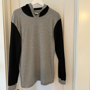 Men’s large Bluegear hooded long sleeve shirt